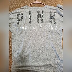 Victorias Secret Pink‎ long sleeve sequin top